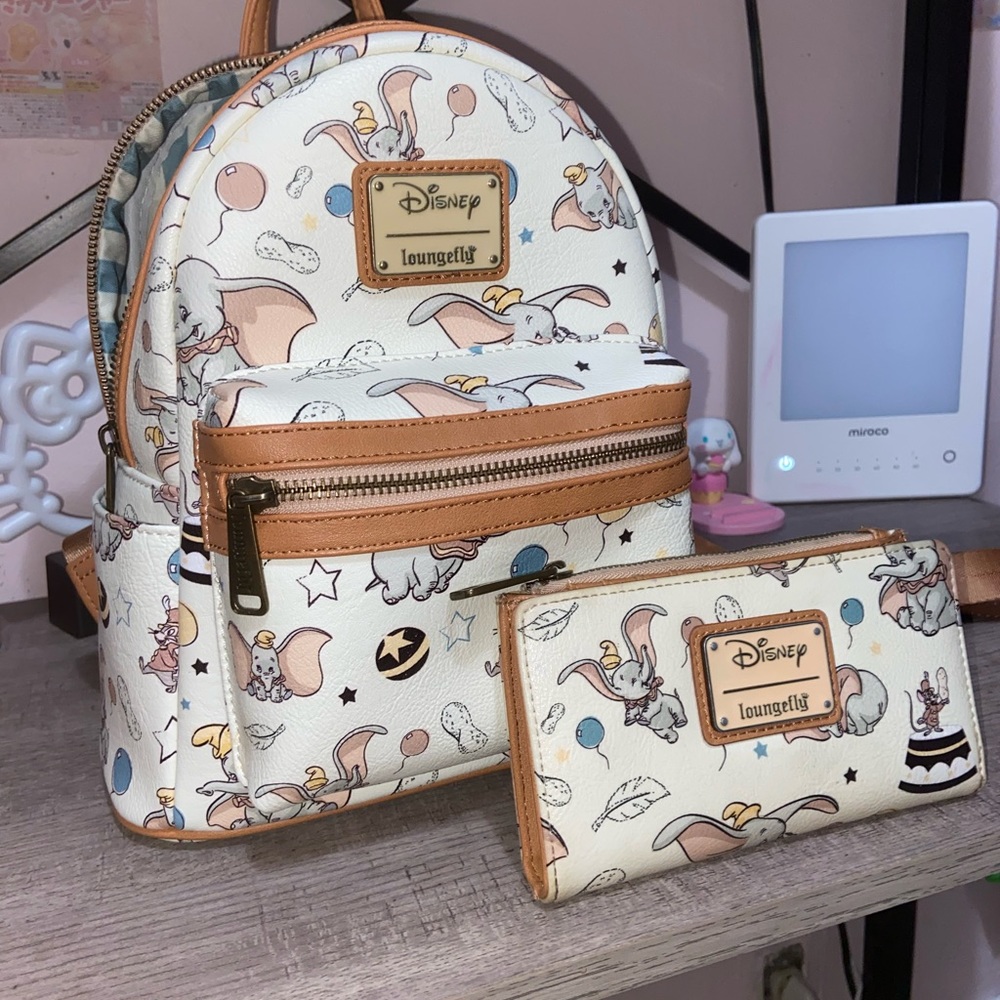 Disney Dumbo Vintage Backpack with Wallet